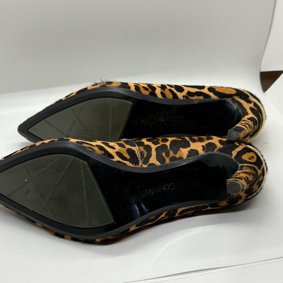 Women’s Calvin Klein Brady Pointed Toe Leopard Print Heels Size 8.5 - Picture 6 of 8